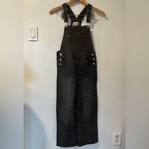 Levi's Kids - Black/Grey Denim Overalls